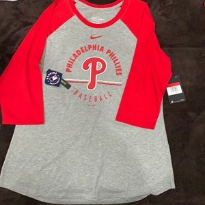 Nike  Phillies 1/4 sleeve tshirt